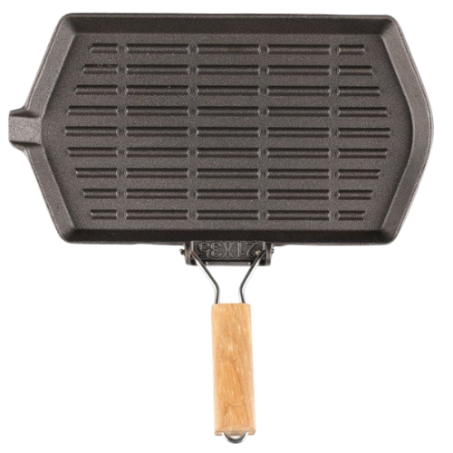 Mustang Sartén / Grill de hierro fundido 21 x 35cm