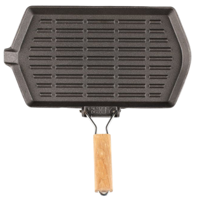 Mustang Sartén / Grill de hierro fundido 21 x 35cm