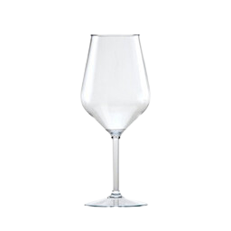 HappyGlass Lady Abigail Copa de Vino - Set de 2 Copas de Plástico 470 ml - Diferentes colores