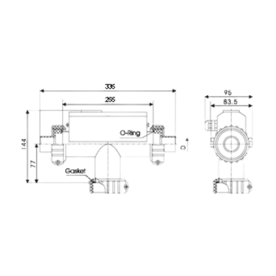 LX H30-R3 Calentador de 3,0 kW – 1,5 pulgadas (forma de T)