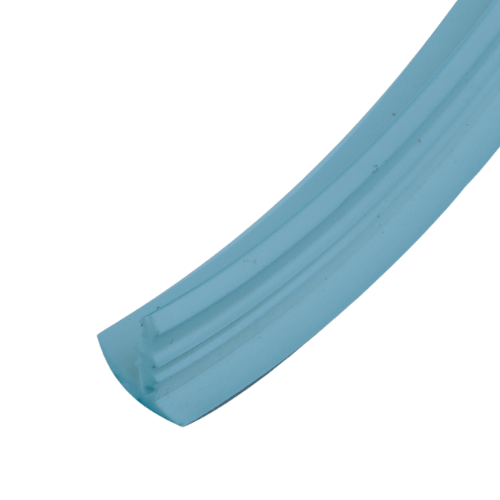 PSI Extrusion Perfil de Fijación de liner- Moldura Azul claro. Longitud 6 mm. Rollo 30 m