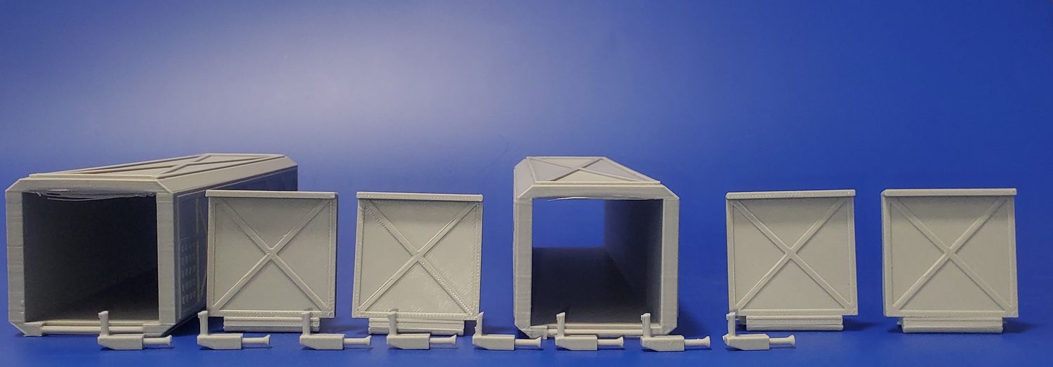 Shipping Container Open Door X-1, X-2, Video Cameras