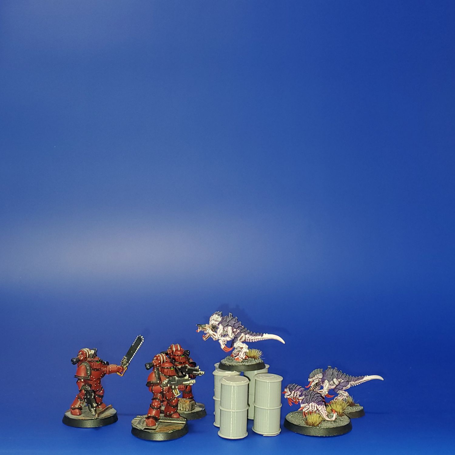 Shipping Container Closed Door X-2, Oil Drum Barrels, Boxes