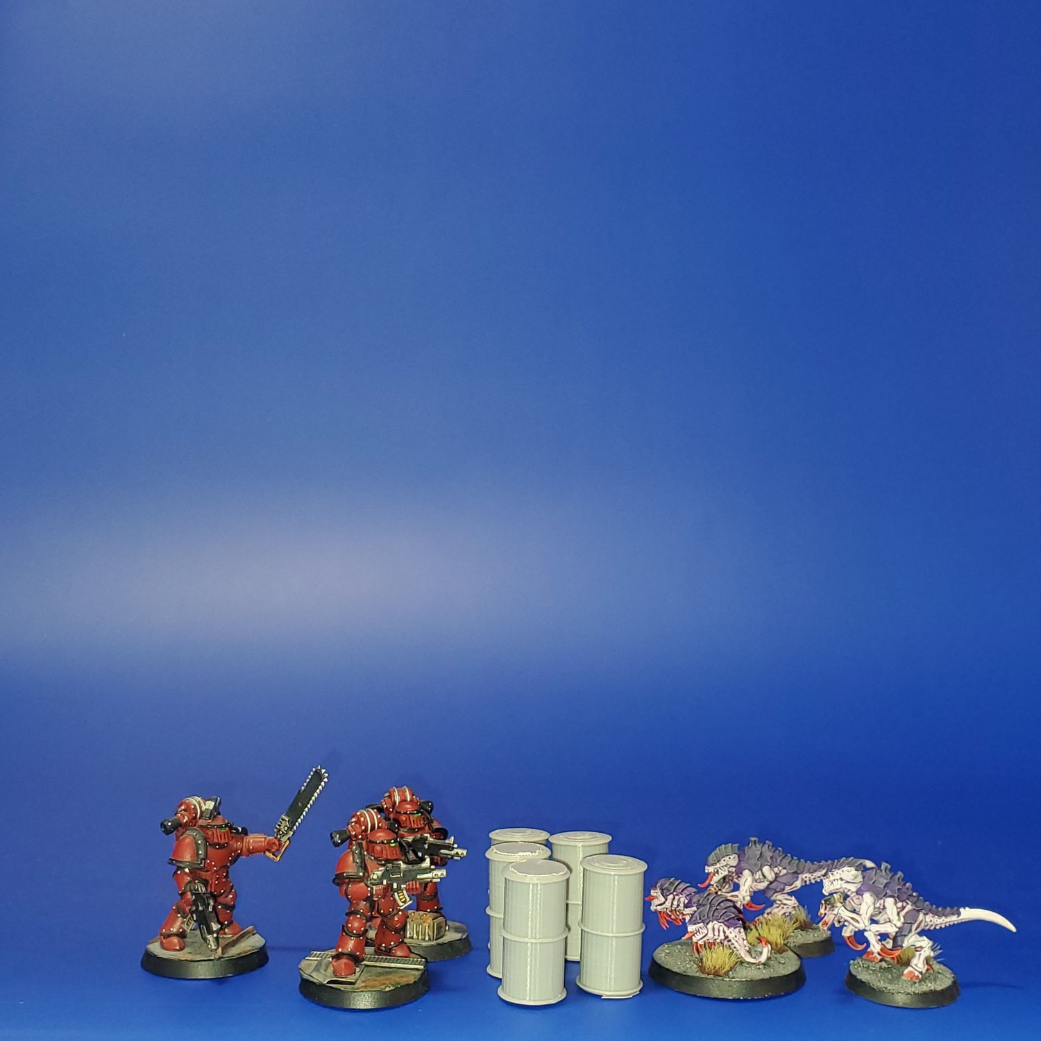 Shipping Container Closed Door X-2, Oil Drum Barrels, Boxes