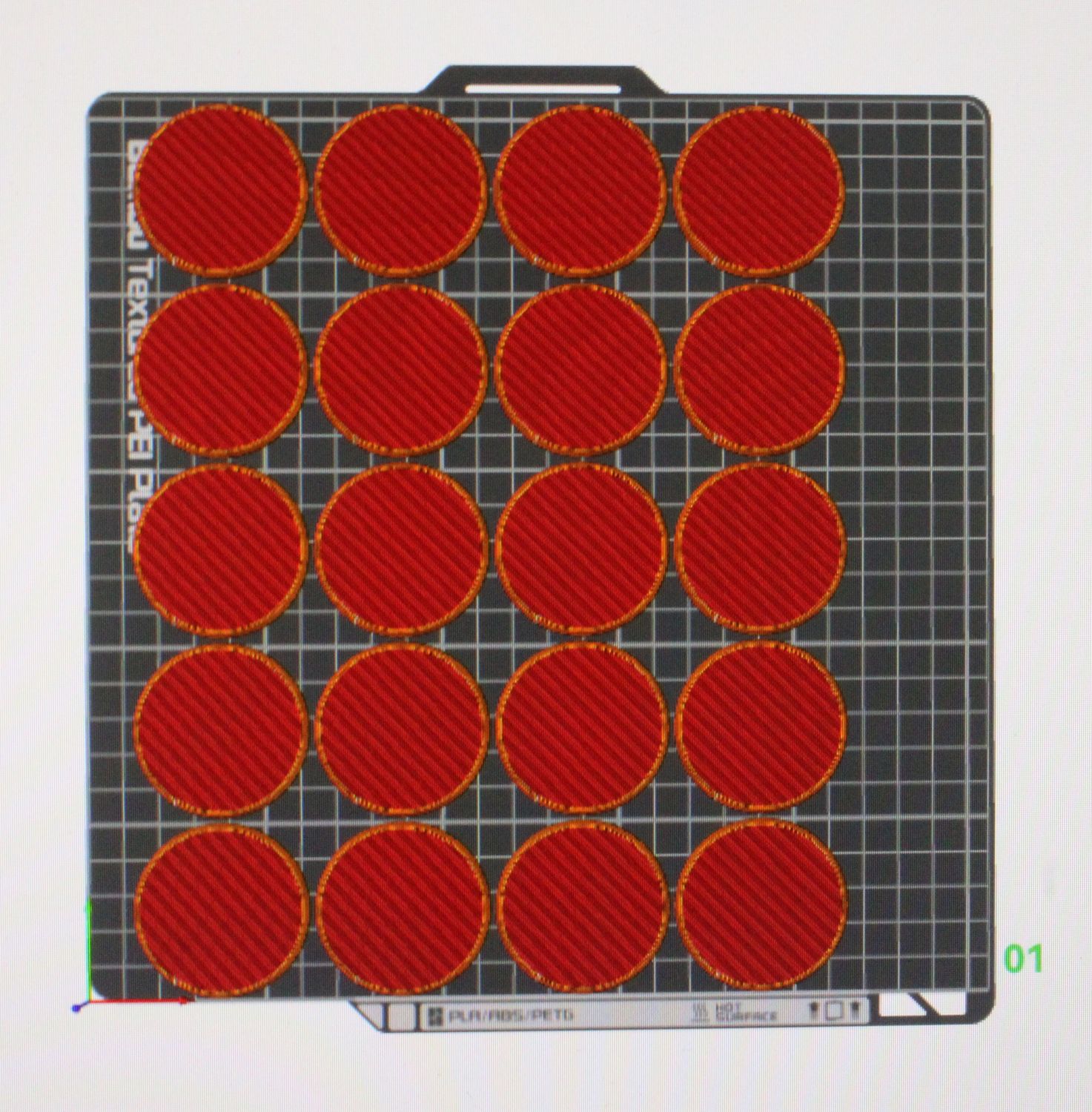 50 Millimeter Round Base 20 Count