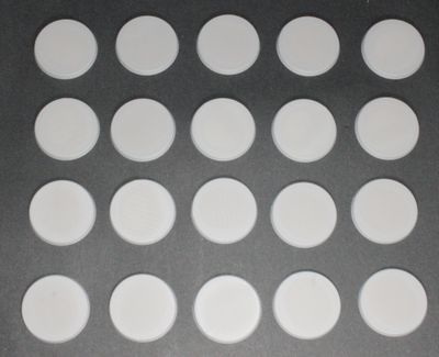 50 Millimeter Round Base 20 Count