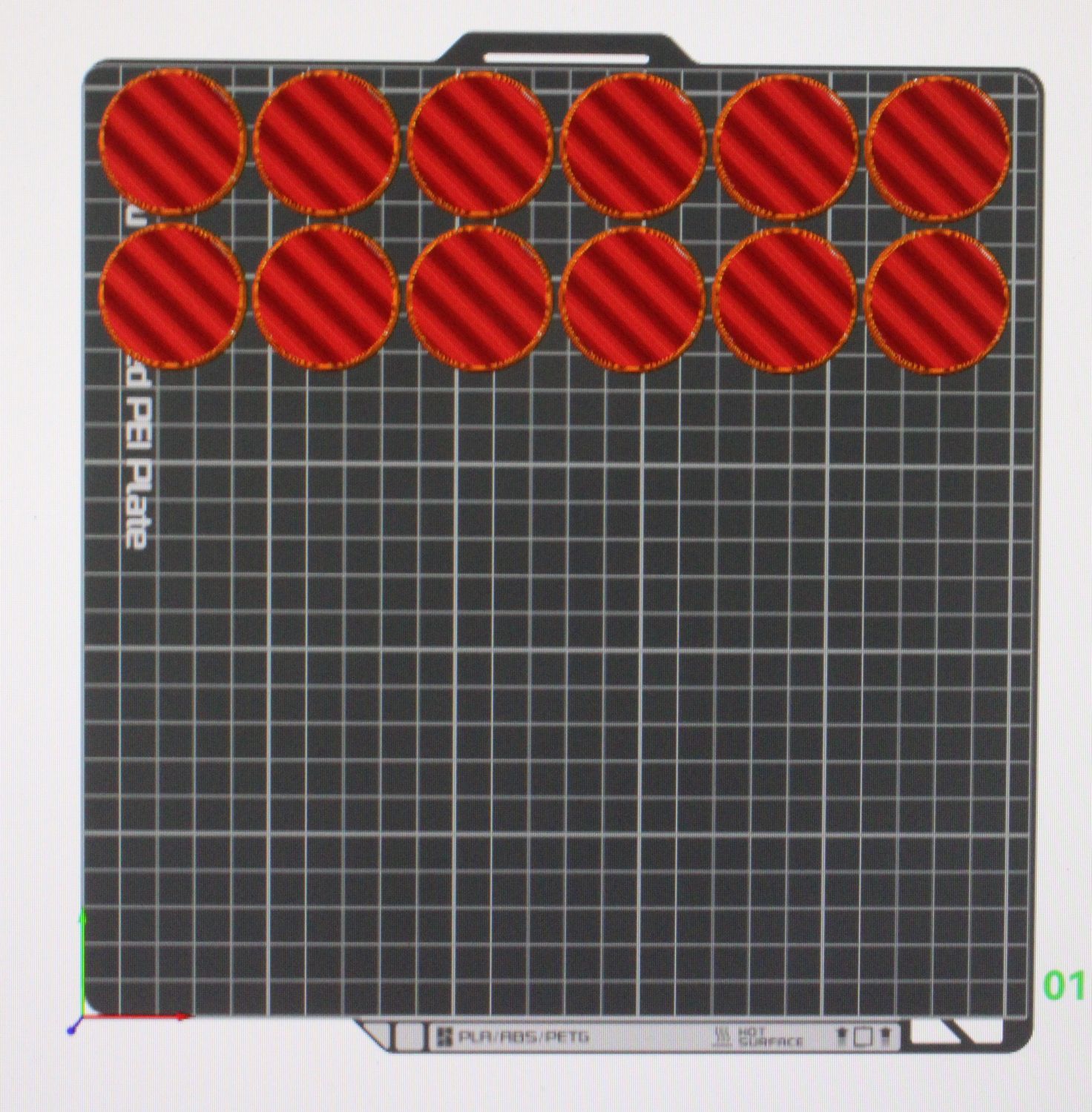 40 Millimeter Round Base 12 Count