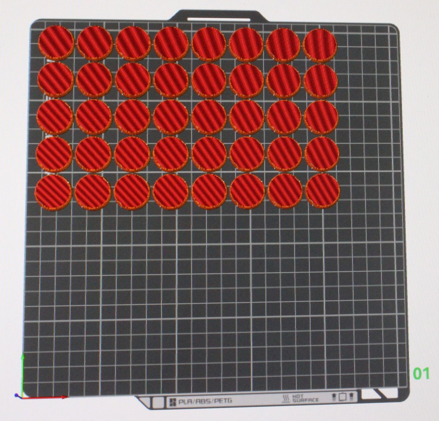 25 Millimeter Round Base 40 Count