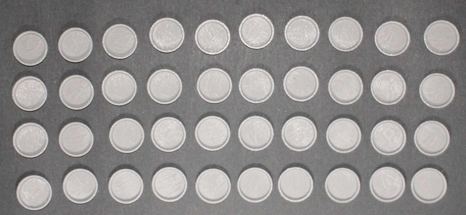 25 Millimeter Round Base 40 Count
