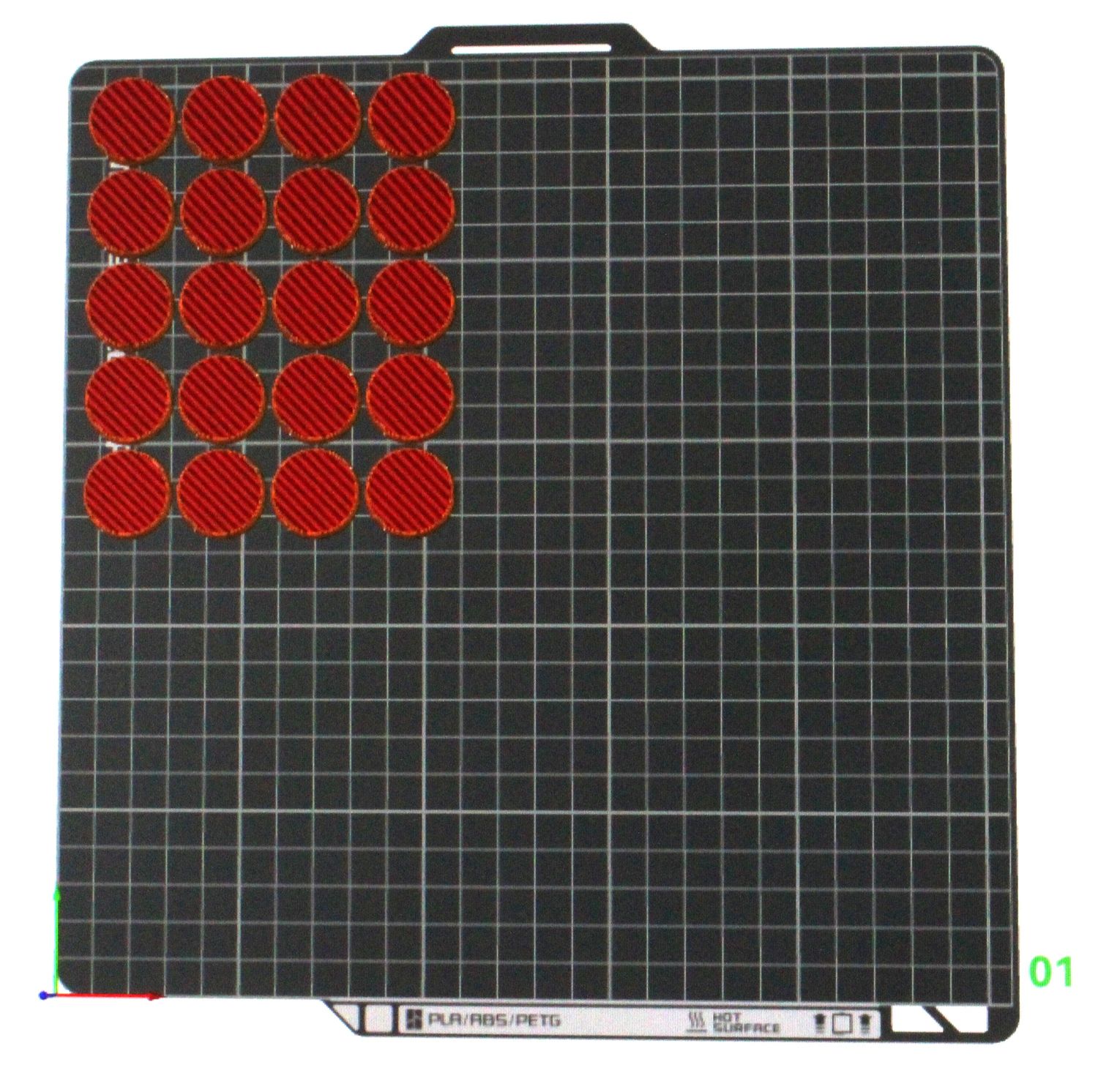 25 Millimeter Round Base 20 Count