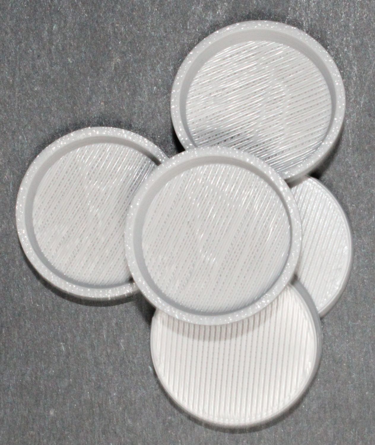 25 Millimeter Round Base 5 Count