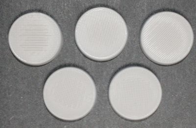 25 Millimeter Round Base 5 Count