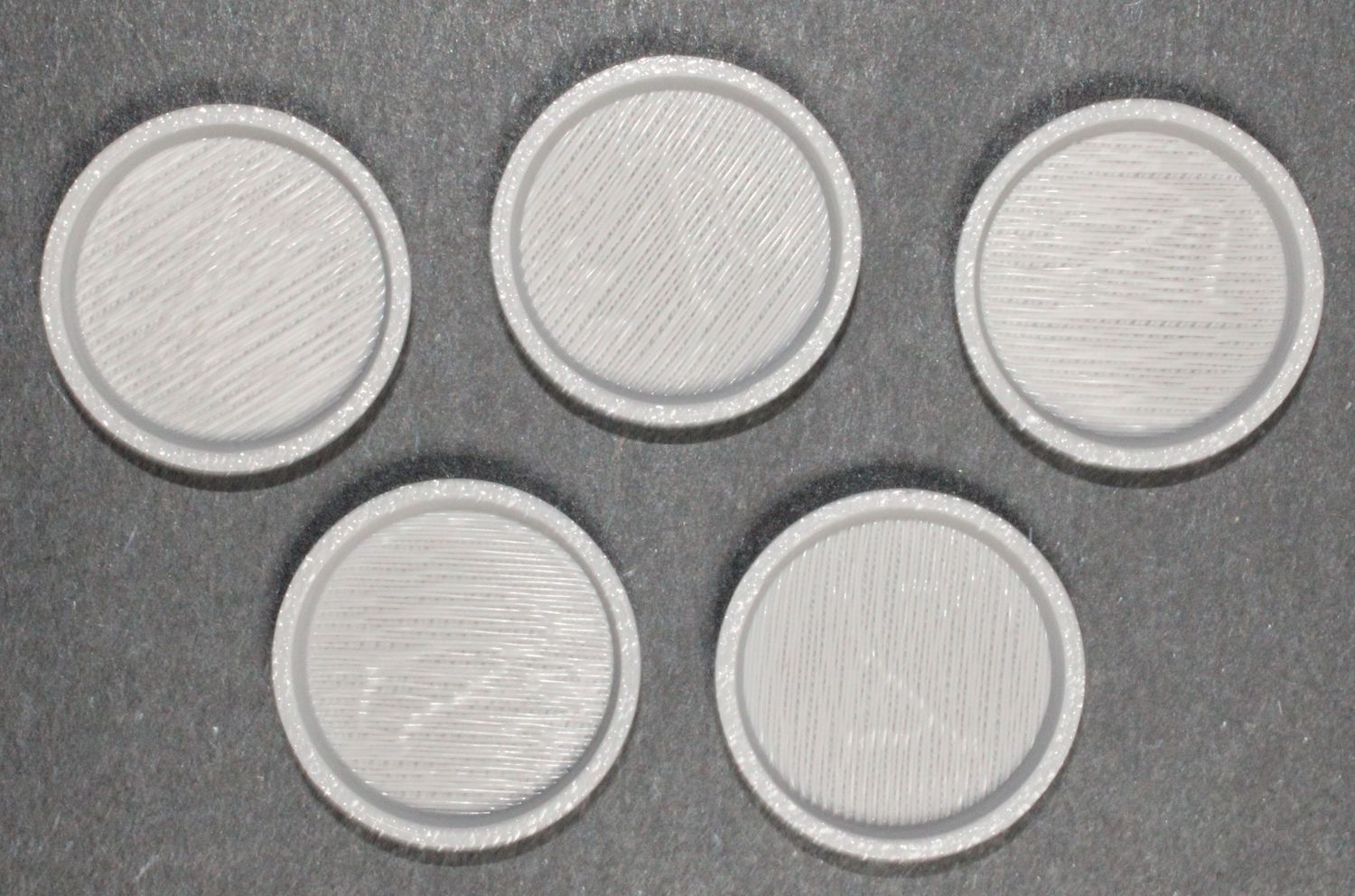 25 Millimeter Round Base 5 Count