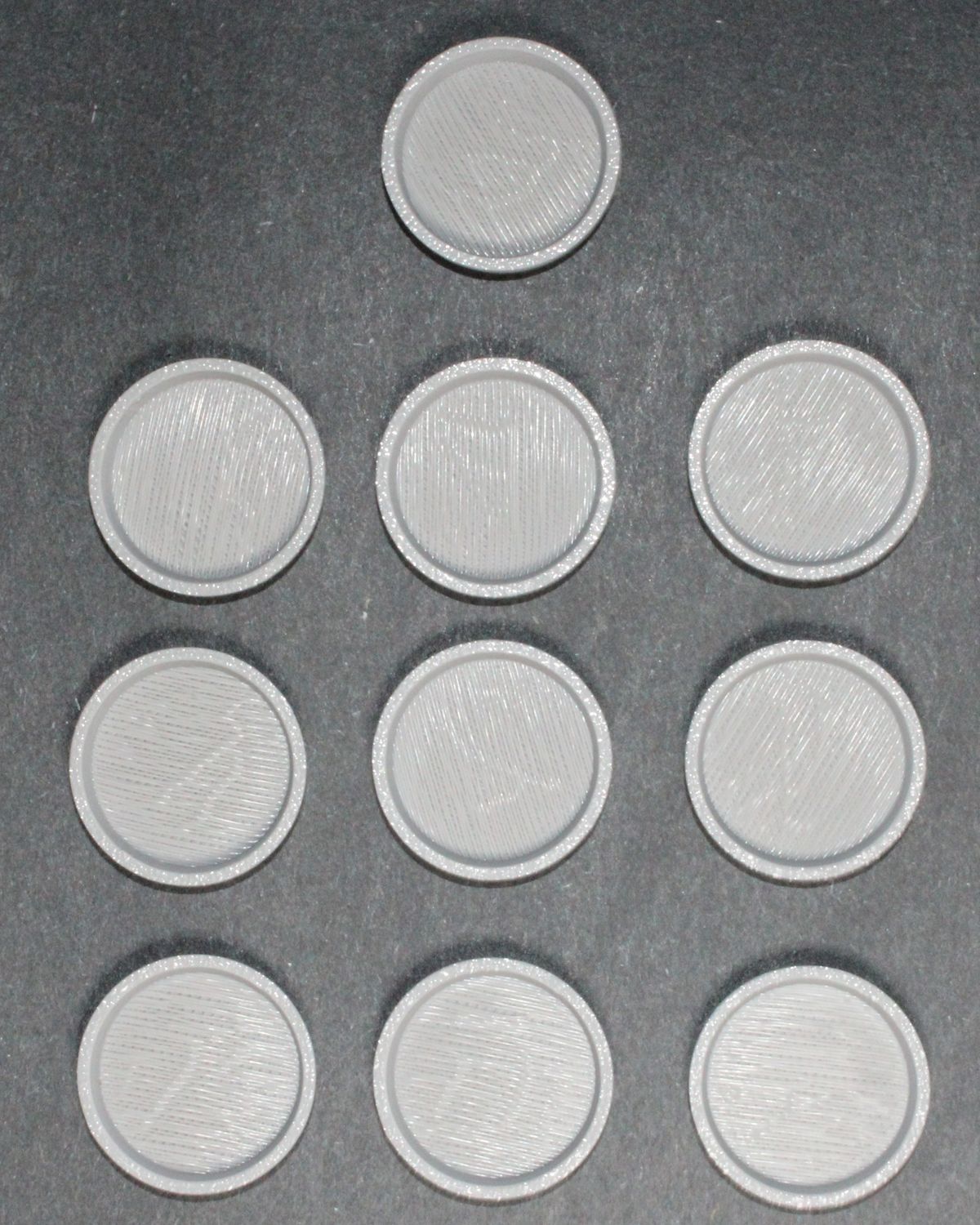 25 Millimeter Round Base 10 Count