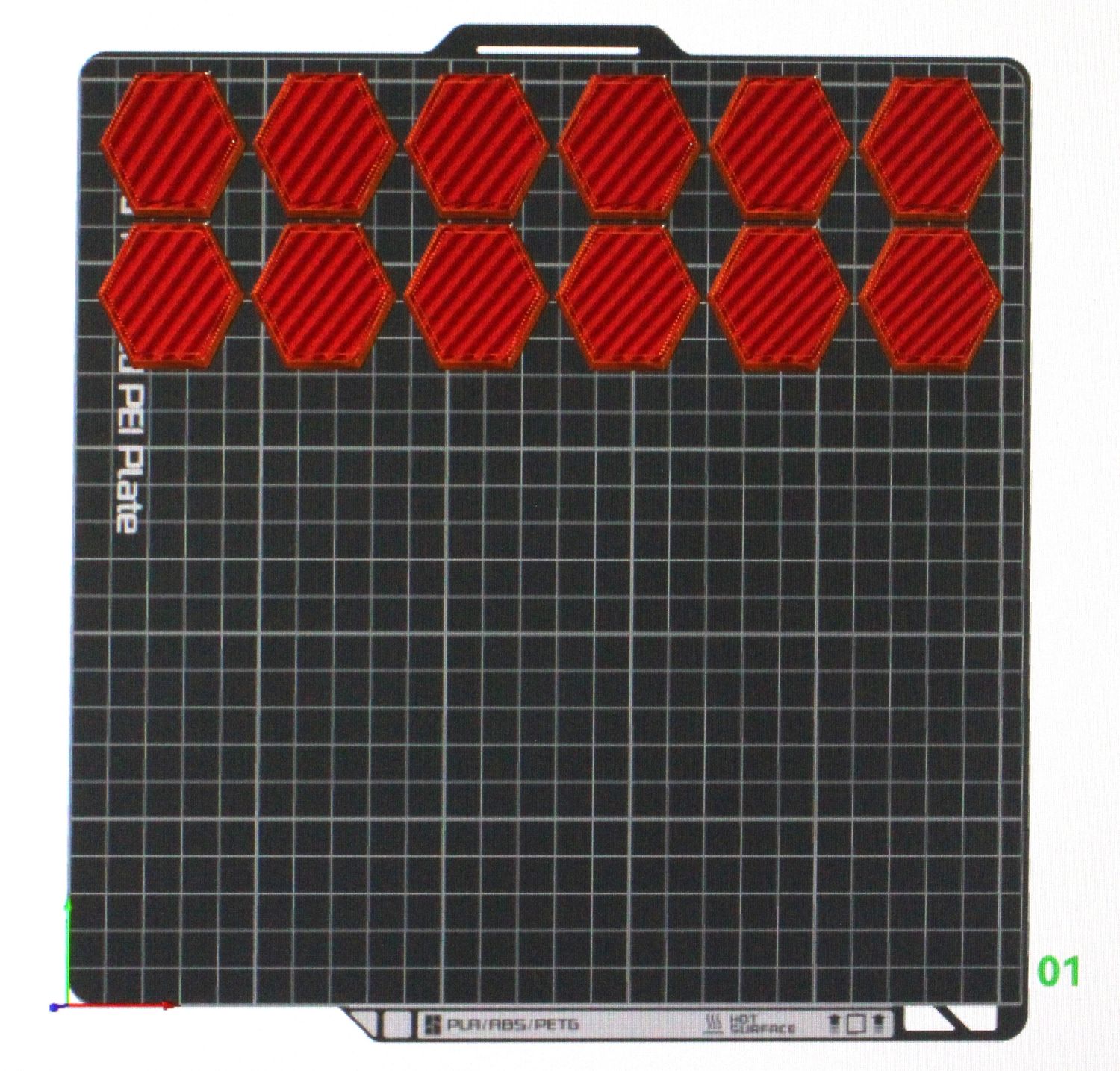 40 Millimeter Hex Base 12 Count