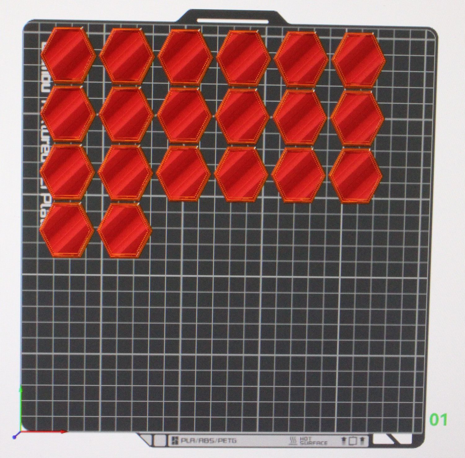 35 Millimeter Hex Base 20 Count