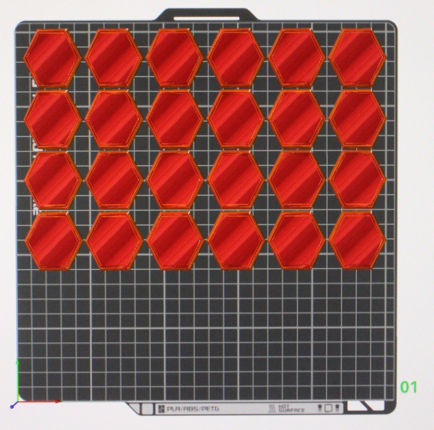 40 Millimeter Hex Base 24 Count