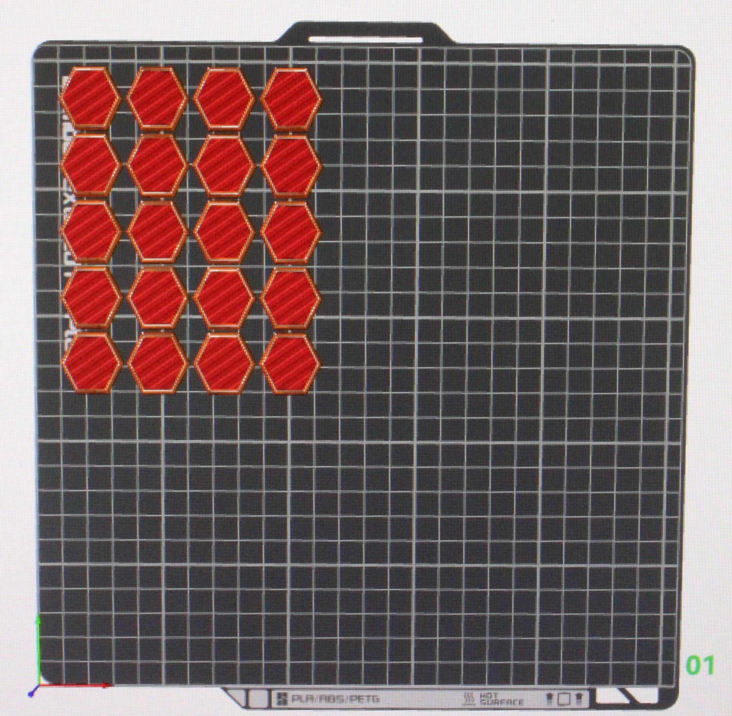 25 Millimeter Hex Base 20 Count