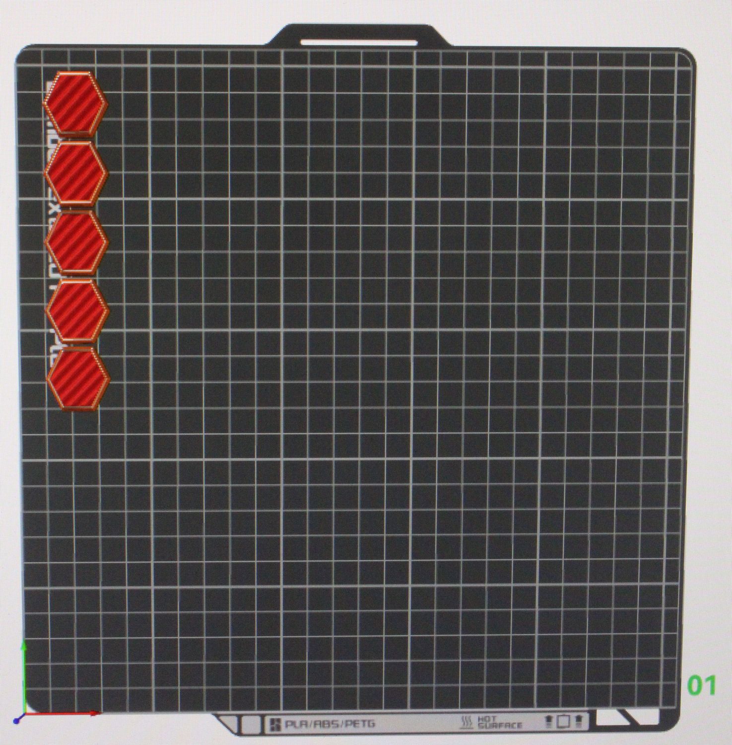 25 Millimeter Hex Base 5 Count