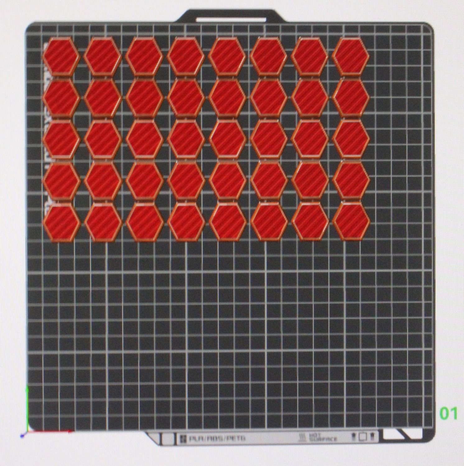 25 Millimeter Hex Base 40 Count