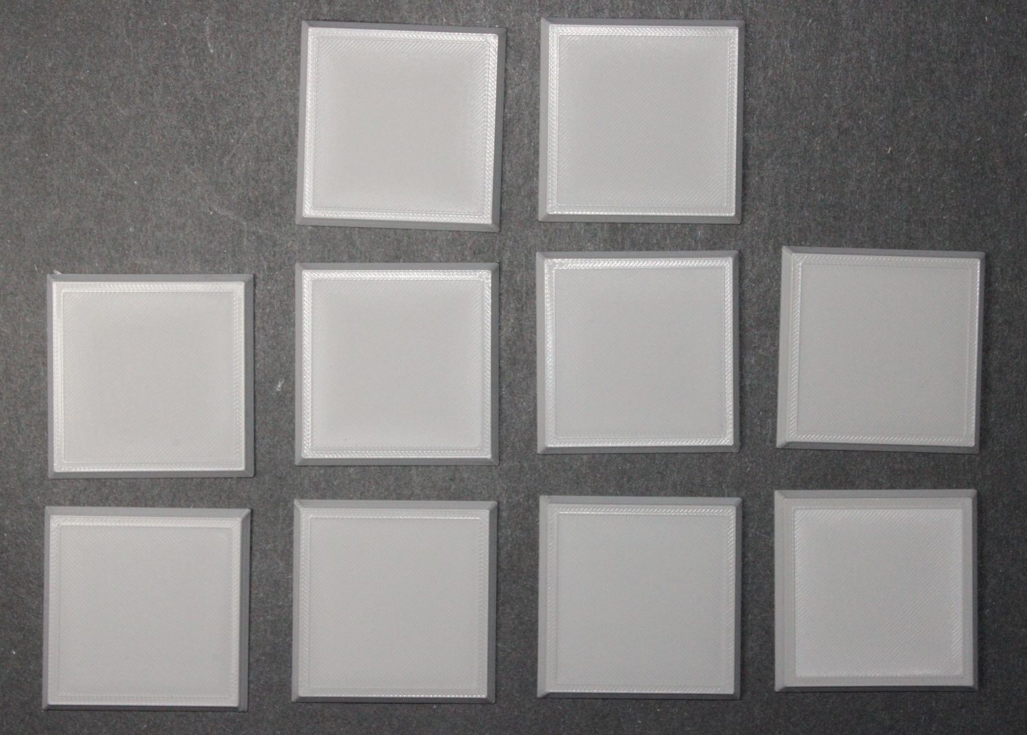50 Millimeter Square Base 10 Count