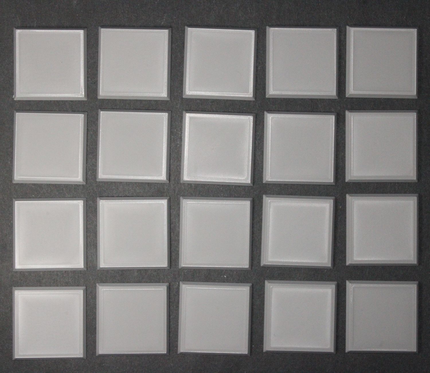 50 Millimeter Square Base 20 Count