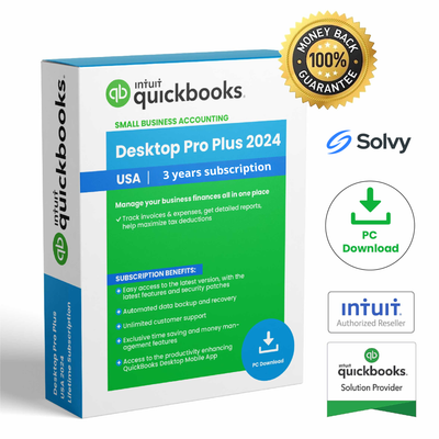 QuickBooks Desktop Pro PLus 2024 | 3-year subscription | USA Version