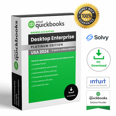 QuickBooks Desktop Enterprise 2024 | 3-year subscription | USA Version