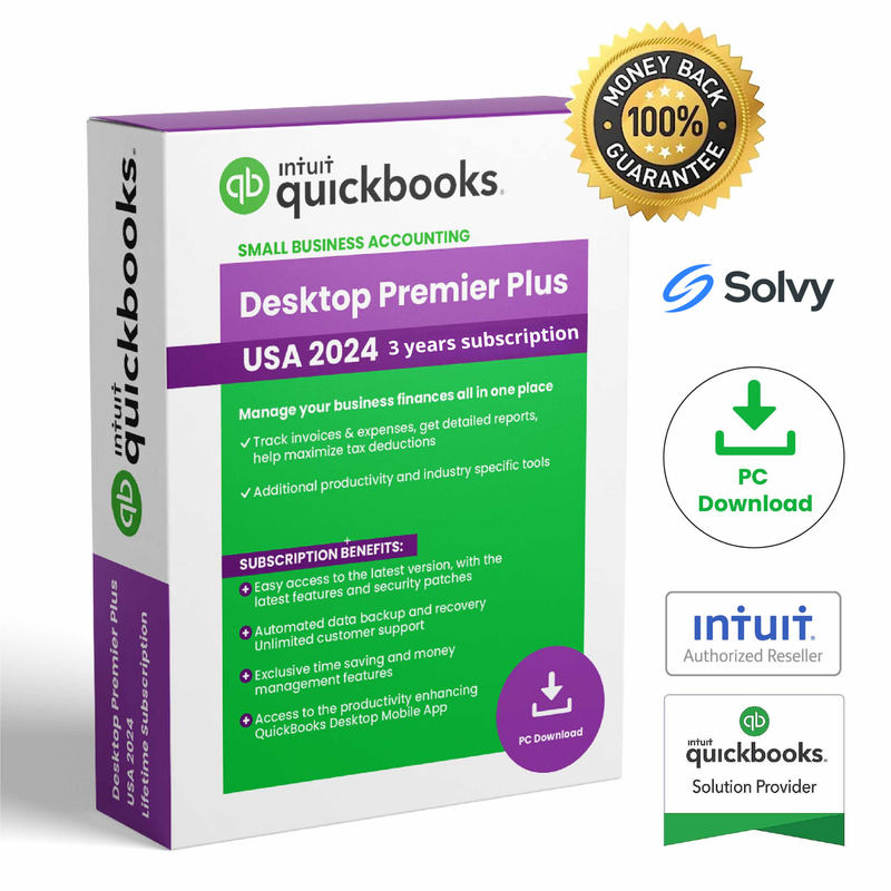 QuickBooks Desktop Premier Plus 2024 | 3-year subscription | USA Version