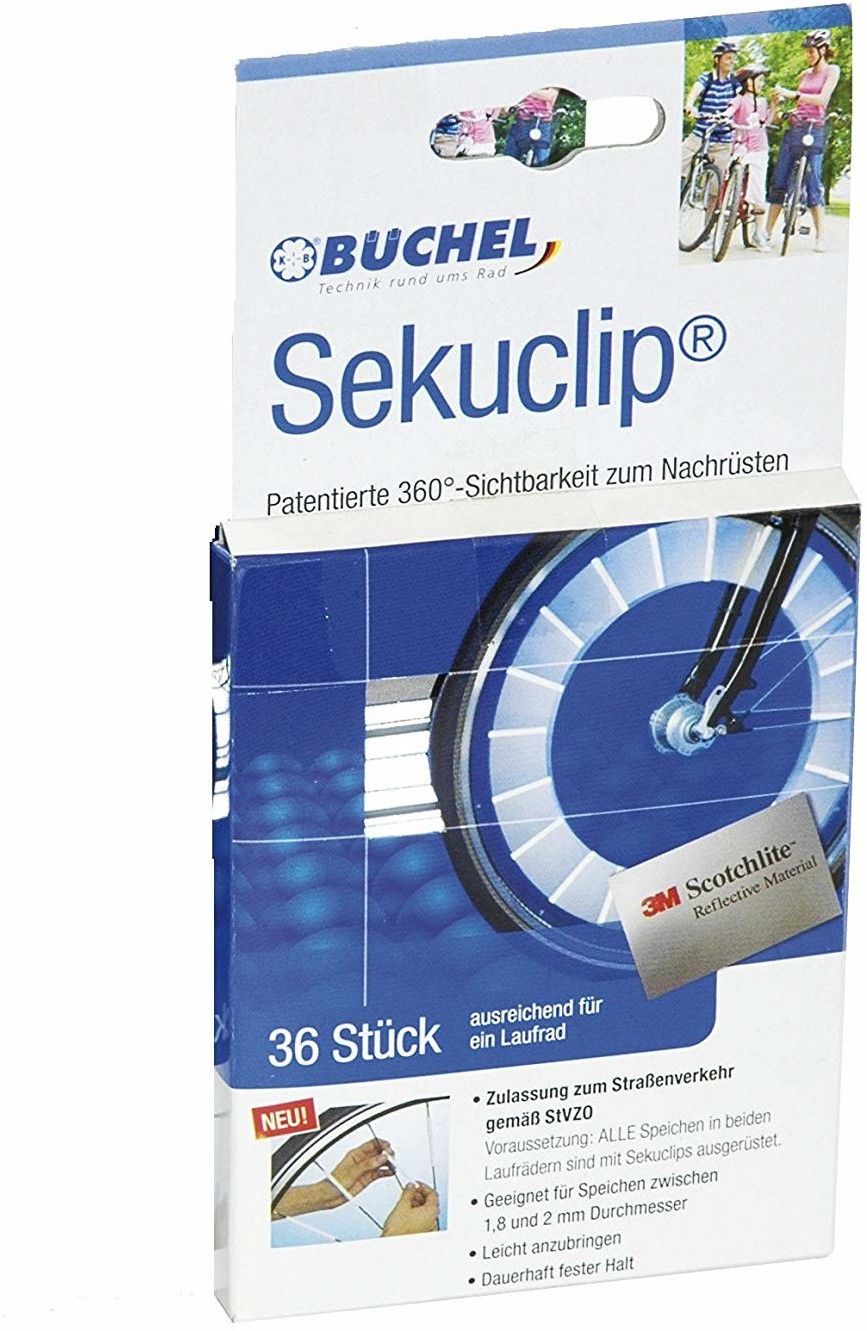 Sekuclip Scotchlite 3M Speichenreflektoren Speichenstrahler