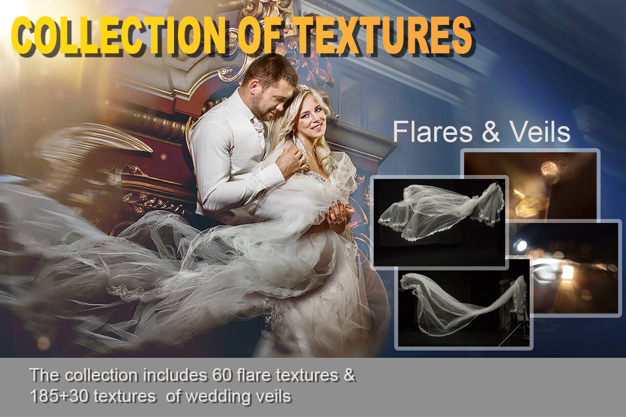 Collection of textures: Flares&amp;veils