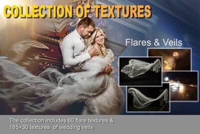 Collection of textures: Flares&amp;veils
