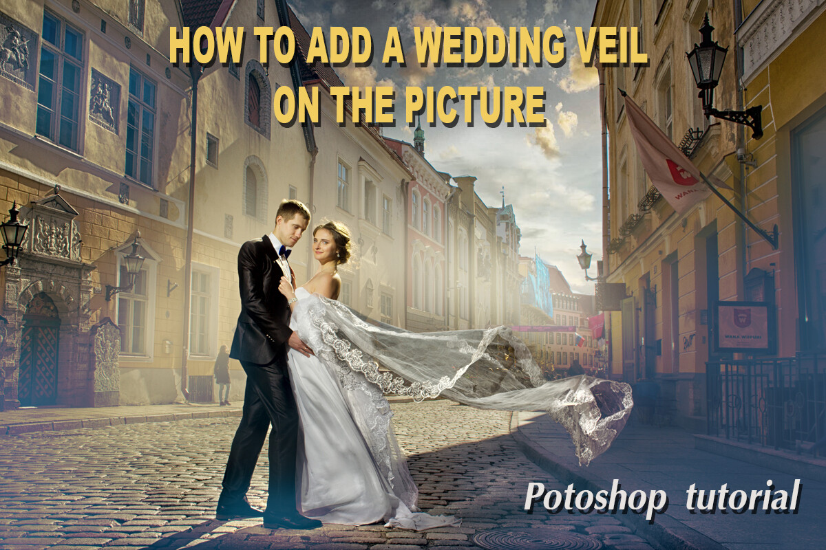 Video_lesson &quot;How to add a wedding veil on the picture&quot;