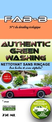 AUTHENTIC GREEN WASHING Nettoyant Sans Eau Écologique