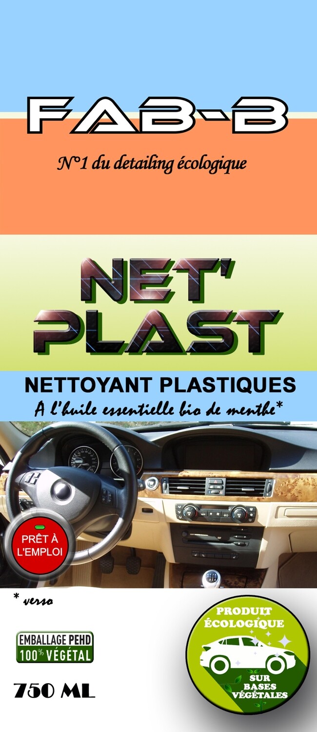 NET'PLAST Nettoyant Plastiques Écologique