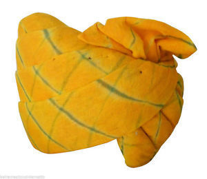 Yellow Color Lehariya Safa