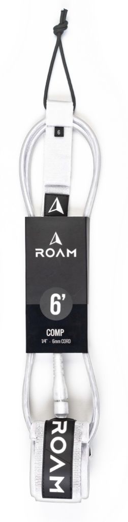Roam Comp Leash, Size: 6&#39;, Color: White
