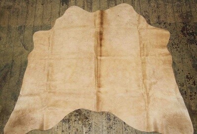 COW HIDE RUG NATURAL BROWN OR BLACK SOLID OR WITH WHITE ASSORTED #1 A QUALITY 19ft2 AVERAGE 12053