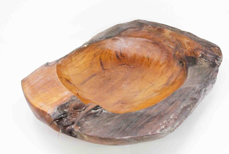 DISPLAY BOWL TEAK ROOT THICK 29059
