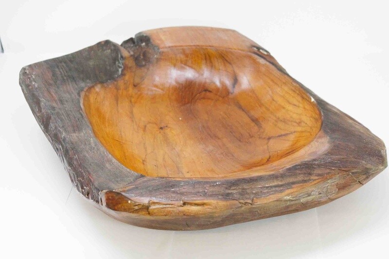 DISPLAY BOWL TEAK ROOT THICK 29059