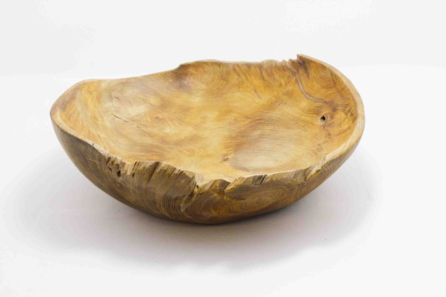 TEAK DISPLAY BOWL THIN WALLS 2054