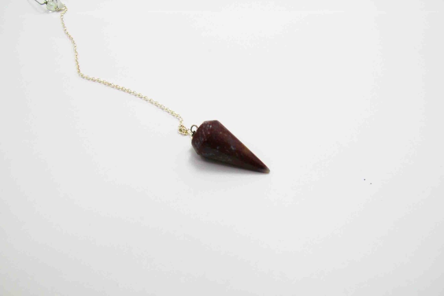 PENDULUM WITH ASSORTED GEMSTONES AND CHAIN 14491