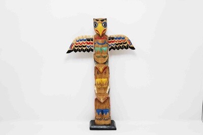 NORTHWEST INDIAN STYLE TOTEM POLE 2004