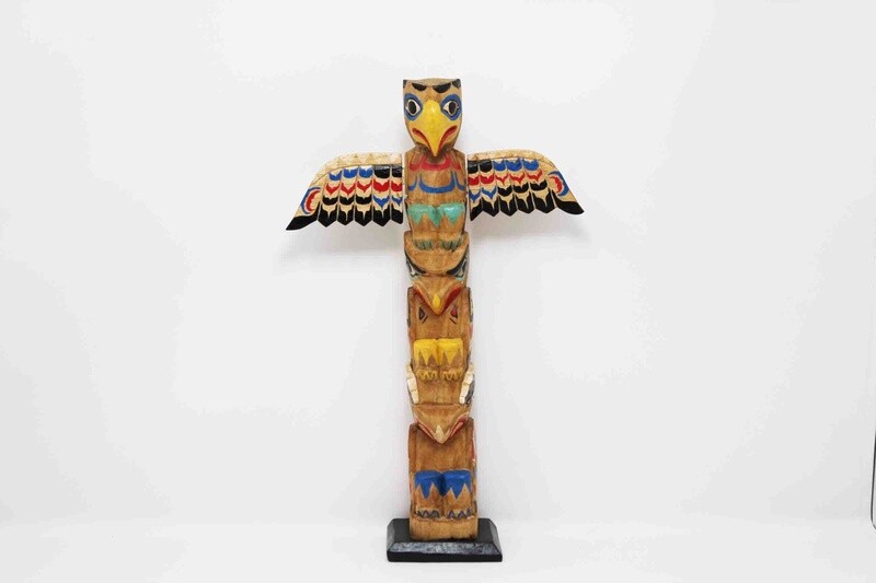 NORTHWEST INDIAN STYLE TOTEM POLE 2004