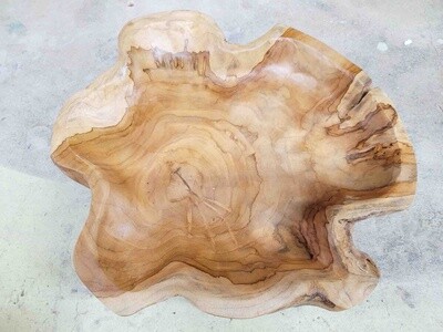 TEAK STAR SHAPED DISPLAY FRUIT BOWL 2299