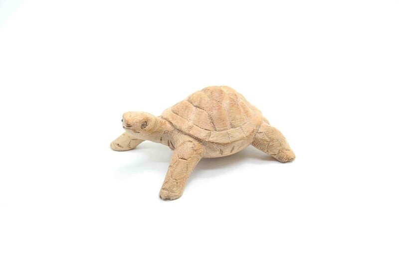 DESERT TURTLE STATUE HAND CARVED IN SUAR HARDWOOD OR ON PARASITE WOOD BASE 1429