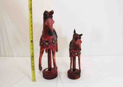 CAROUSEL HORSE STATUE ANTIQUE 29011