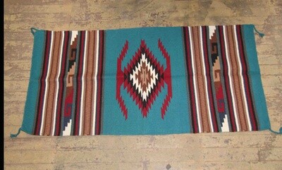SOUTHWESTERN HAND WOVEN WOOL RUG IN TRADING POST AND INDIO AND MAYA MODERN DESIGNS 16388