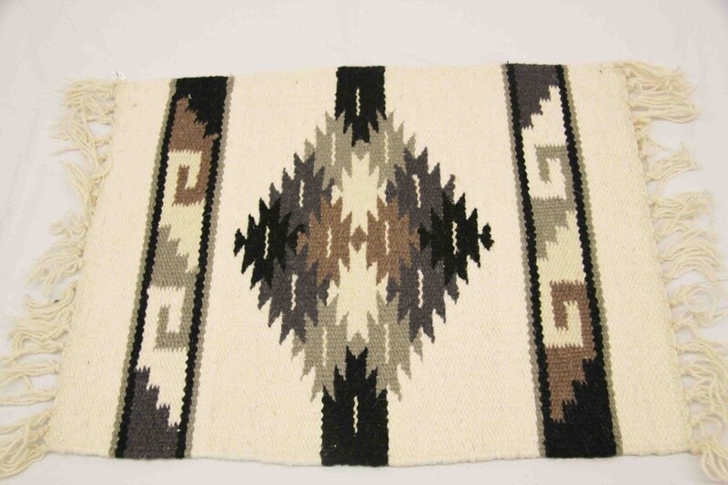 SOUTHWESTERN WOOL TABLE PLACEMAT IN TRADING POST AND INDIO AND MAYA MODERN DESIGNS 16397