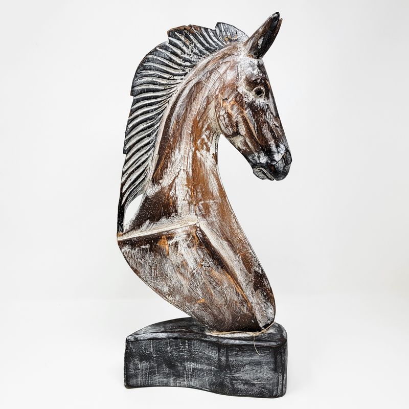 HORSE HEAD BUST STATUE 6412